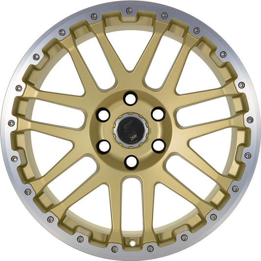 Etabeta Combat CV gold matt lip + cap polished 10x22 ET45 - LK6/139.7 ML93.1