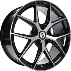 Etabeta Gri-N black shiny full polished Alufelge 9x20 Zoll ET37.1 LK 5x112 ML66.55