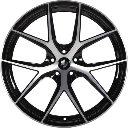 Etabeta Gri-N-SK black shiny full polished 10x20 ET17.1 - LK5/112 ML66.55