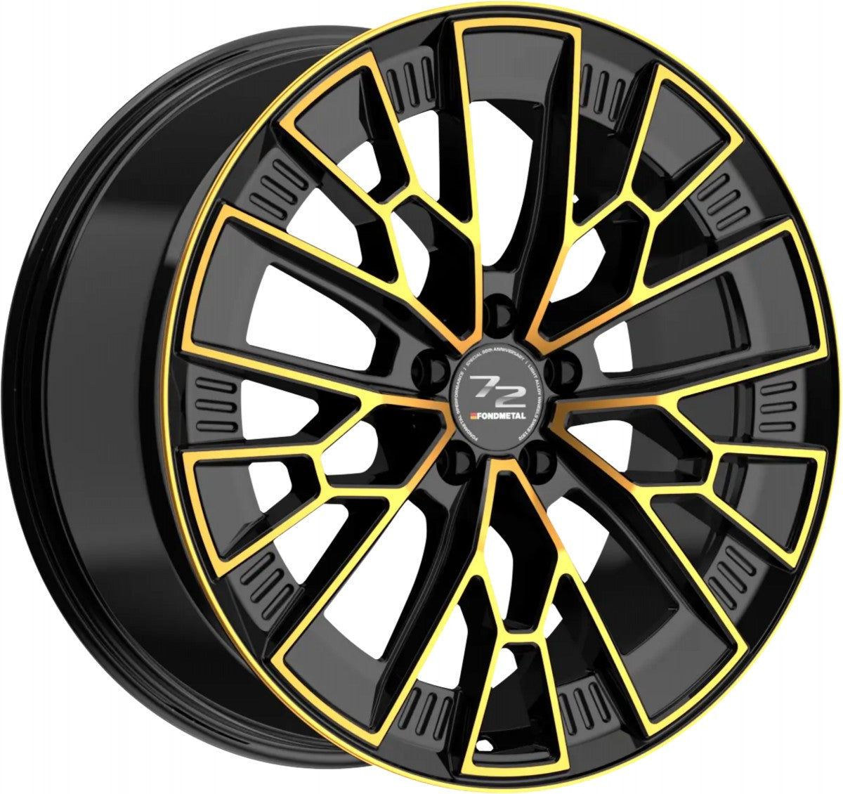 Fondmetal 1972 Glossy Black Bronze Machined Alufelge 8.5x19 Zoll ET21 LK 5x112 ML66.6 – Bild 2
