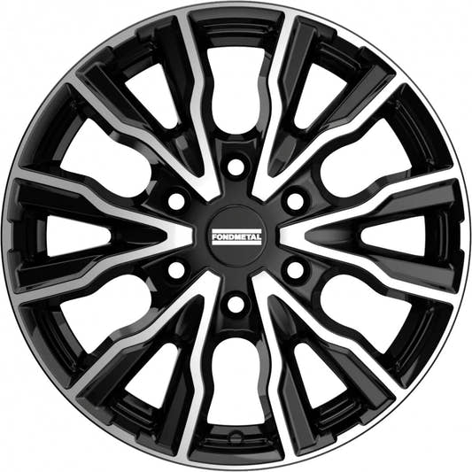 Fondmetal PRO2 glossy black machined Alufelge 6.5x16 Zoll ET54 LK 6x130 ML84.1 – Bild 2