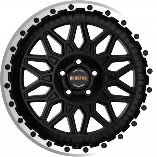 Fondmetal Bluster matt black machined lip Alufelge 8.5x17 Zoll ET45 LK 5x120 ML65.1 – Bild 2