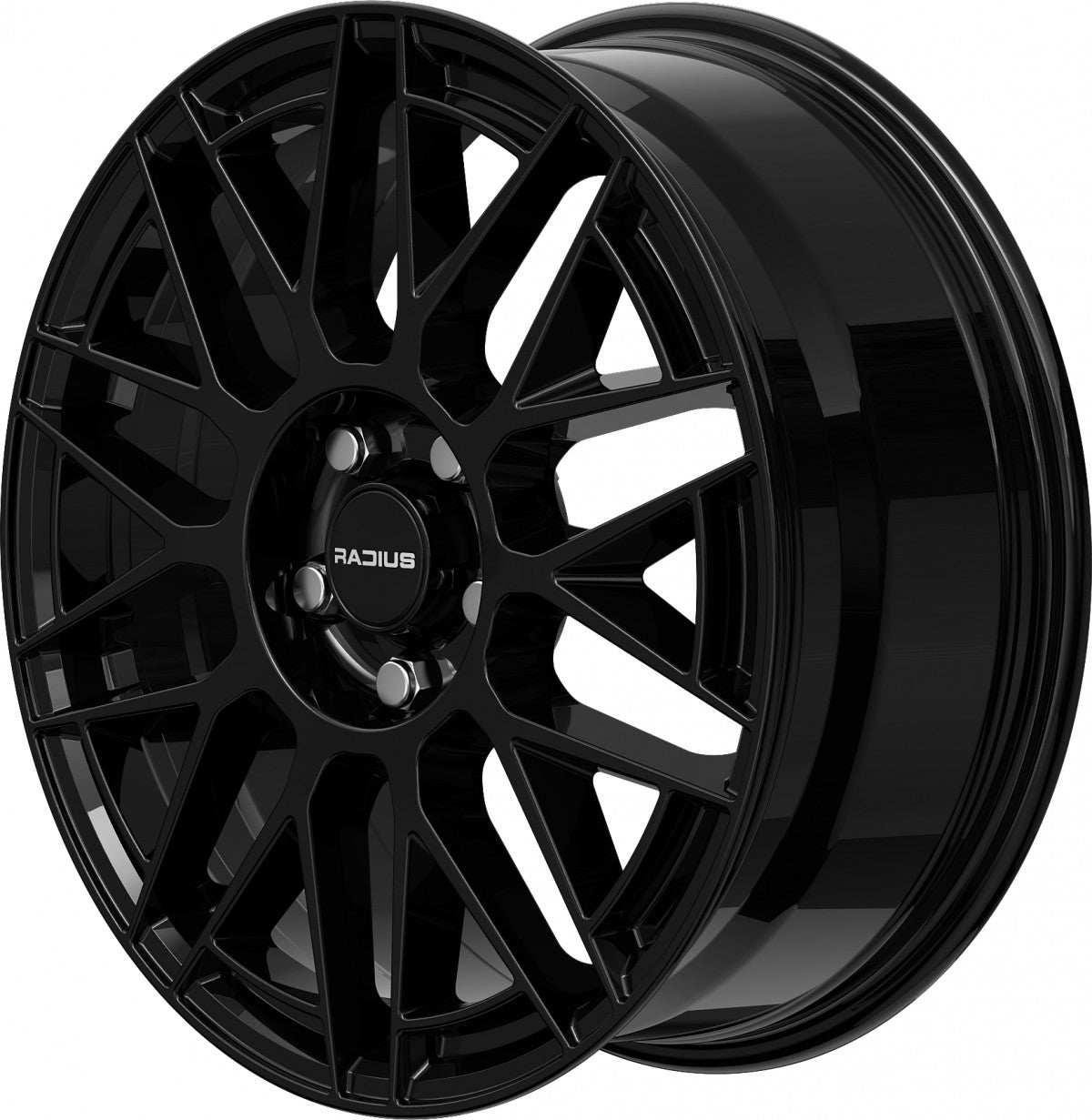 Radius WI42 glossy black 6.5x18 ET38 - LK5/114.3 ML66.1