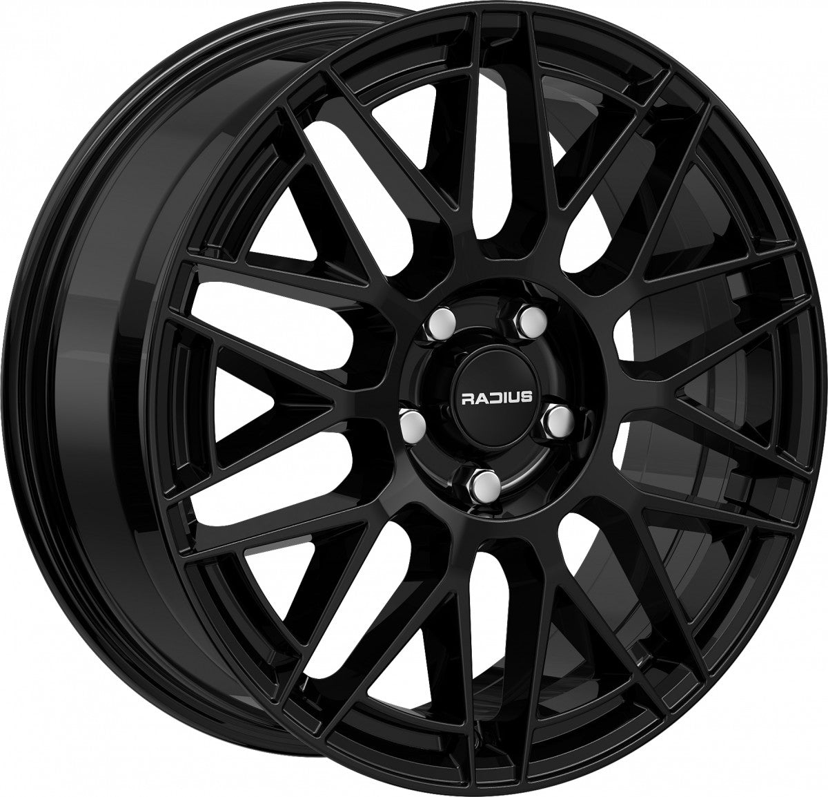 Radius WI42 glossy black Alufelge 7x18 Zoll ET38 LK 5x112 ML57.1 – Bild 3
