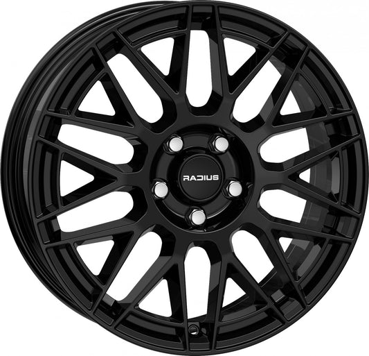Radius WI42 glossy black 8x19 ET45 - LK5/120 ML64.1