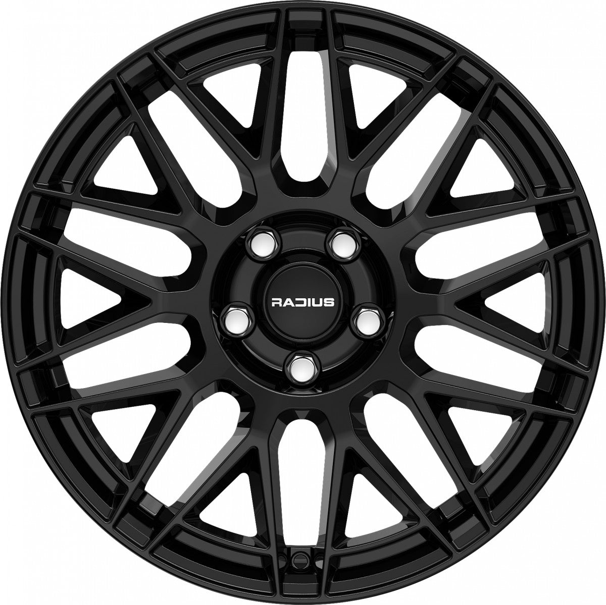 Radius WI42 glossy black Alufelge 8x19 Zoll ET45 LK 5x120 ML64.1 – Bild 2
