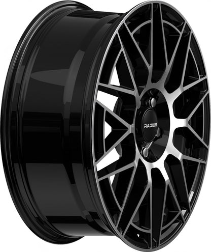Radius WI42 glossy black machined Alufelge 7x17 Zoll ET38 LK 5x112 ML57.1 – Bild 5