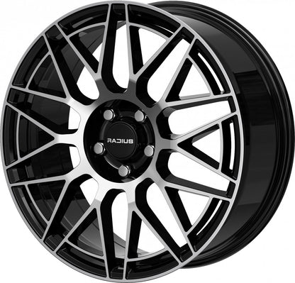 Radius WI42 glossy black machined Alufelge 7x17 Zoll ET38 LK 5x112 ML57.1 – Bild 8
