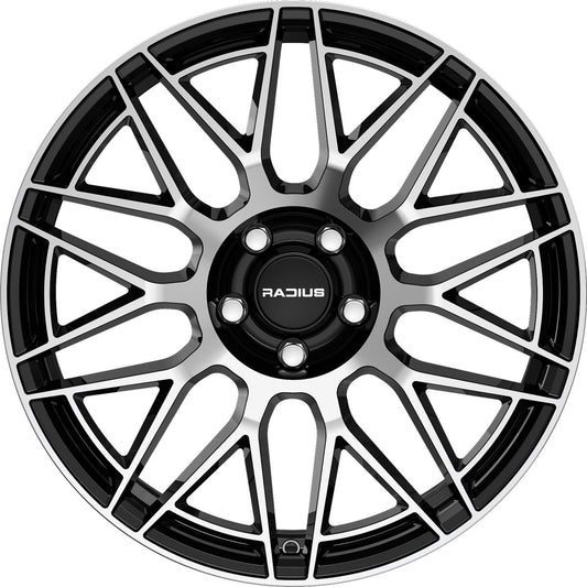 Radius WI42 glossy black machined 7.5x19 ET45 - LK5/120 ML64.1