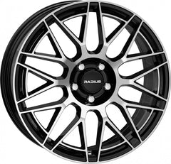 Radius WI42 glossy black machined Alufelge 8x19 Zoll ET45 LK 5x120 ML64.1