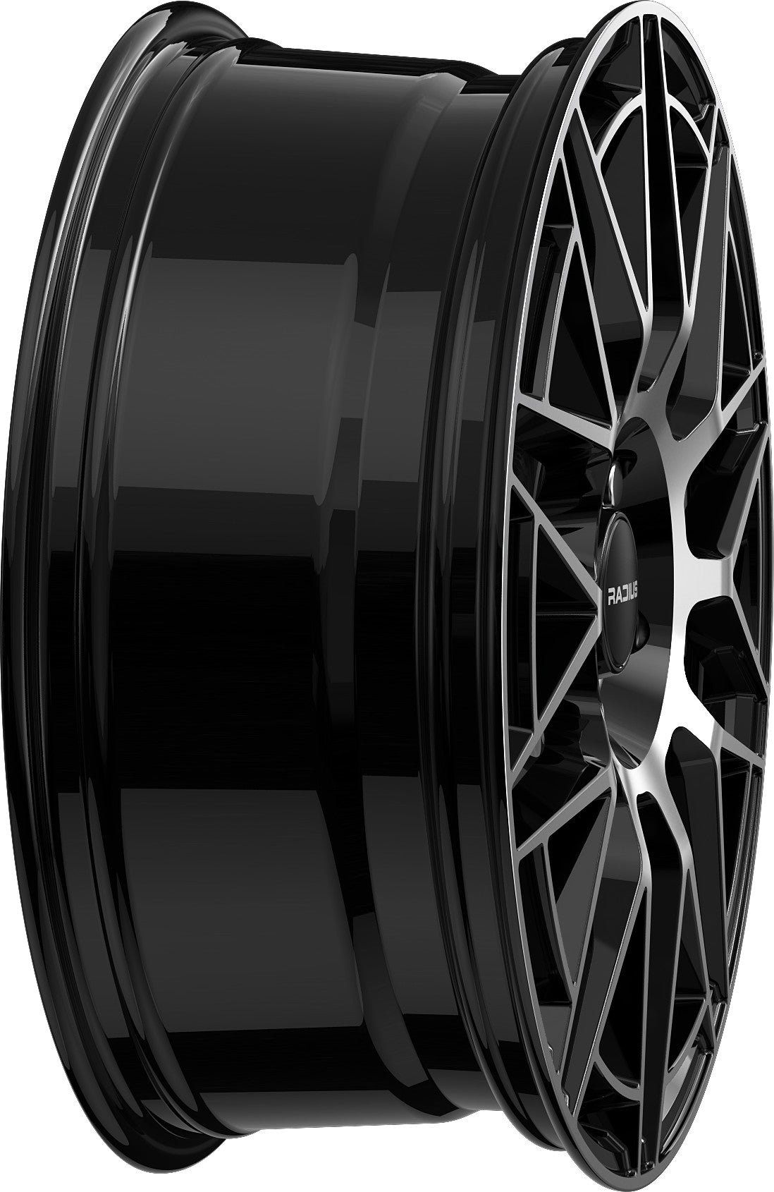 Radius WI42 glossy black machined Alufelge 8x19 Zoll ET45 LK 5x120 ML64.1 – Bild 6