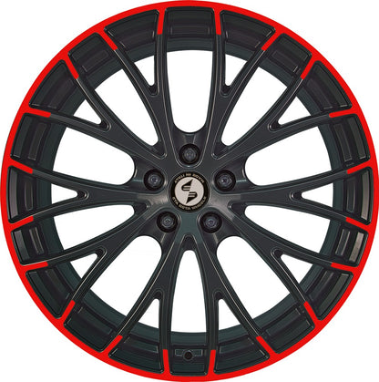Etabeta Piuma-C black shiny red special edition 9x20 ET48 - LK5/130 ML71.6