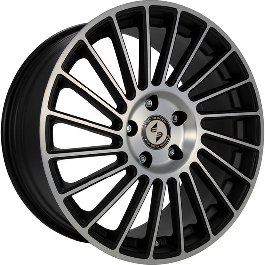 Etabeta Venti-R black matt polish 9.5x21 ET25 - LK5/112 ML78.1
