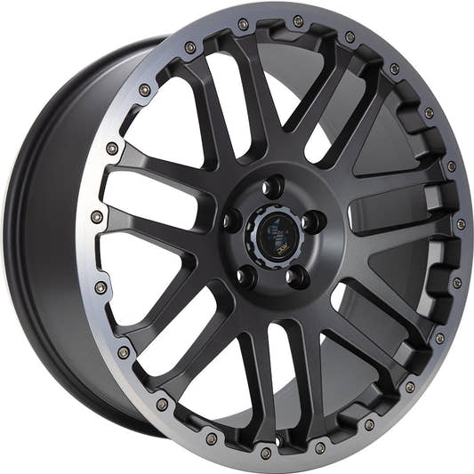 Etabeta Combat CV anthracite matt lip + cap polished 10x22 ET32 - LK5/127 ML71.6