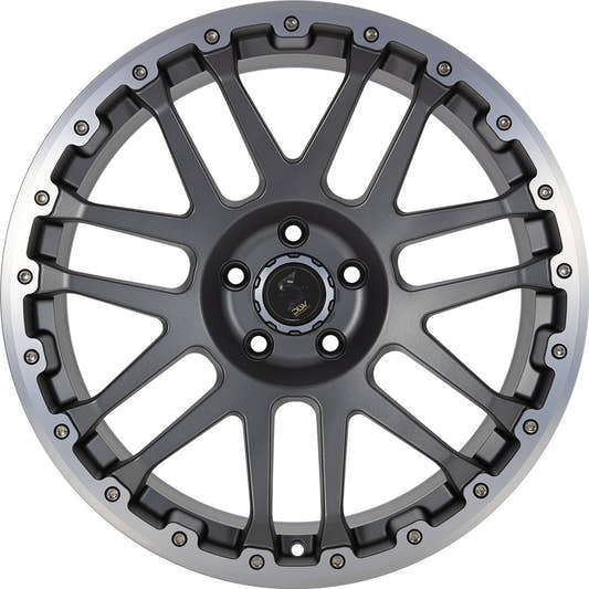 Etabeta Combat CV anthracite matt lip + cap polished 10x22 ET32 - LK5/127 ML71.6