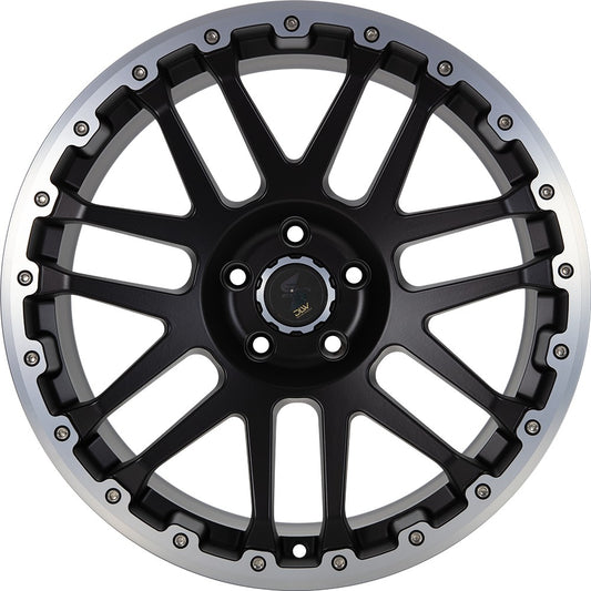 Etabeta Combat CV black matt lip + cap polished 10x22 ET20 - LK5/130 ML84.1