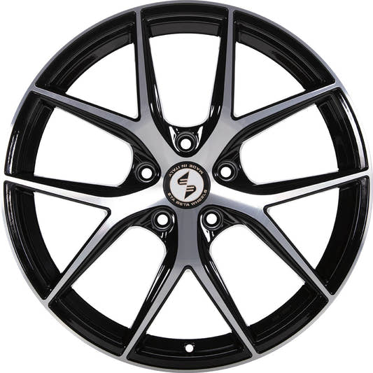 Etabeta Gri-N black shiny full polished Alufelge 8x19 Zoll ET49.1 LK 5x112 ML66.55 – Bild 2