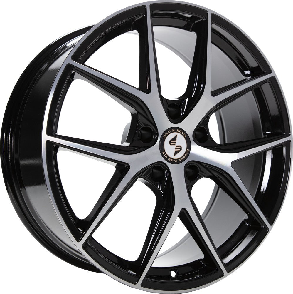 Etabeta Gri-N black shiny full polished Alufelge 8.5x19 Zoll ET45.1 LK 5x108 ML67.1