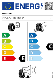 Ovation Ecovison VI-386 HP DOT21 235/55 R18 100V DOT DOT21 – EU-Reifenlabel