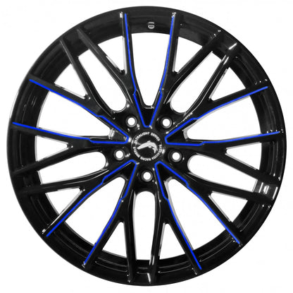 Barracuda Project 3.0 black gloss flashblue Alufelge 10x20 Zoll ET38 LK 5x112 ML73.1 – Bild 2