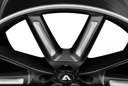 Akoni AK09 black matt silver spoke rim Alufelge 8x18 Zoll ET45 LK 5x108 ML72.5 – Bild 3