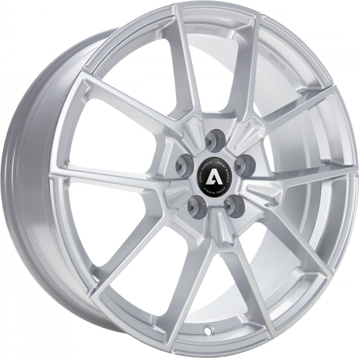 Akoni AK07 silver Alufelge 8x18 Zoll ET45 LK 5x112 ML57.1