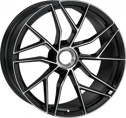 Proline Techart Formula VII Race black polished Alufelge 12x21 Zoll ET42 LK 1x1 ML84