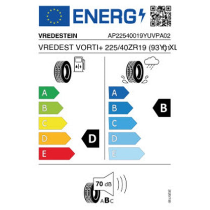 Vredestein Ultrac Vorti+ 225/40 R19 93Y – Bild 2