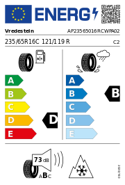 Vredestein Comtrac 2 Winter+ 3PMSF 235/65 R16 121/119R