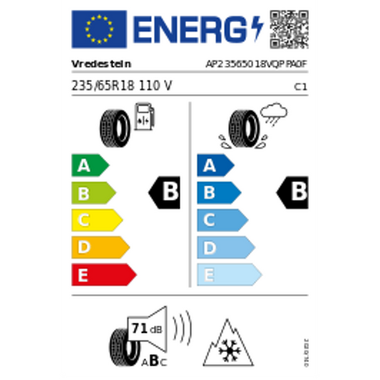 Vredestein Quatrac Pro+ XL 3PMSF 235/65 R18 110V – Bild 2