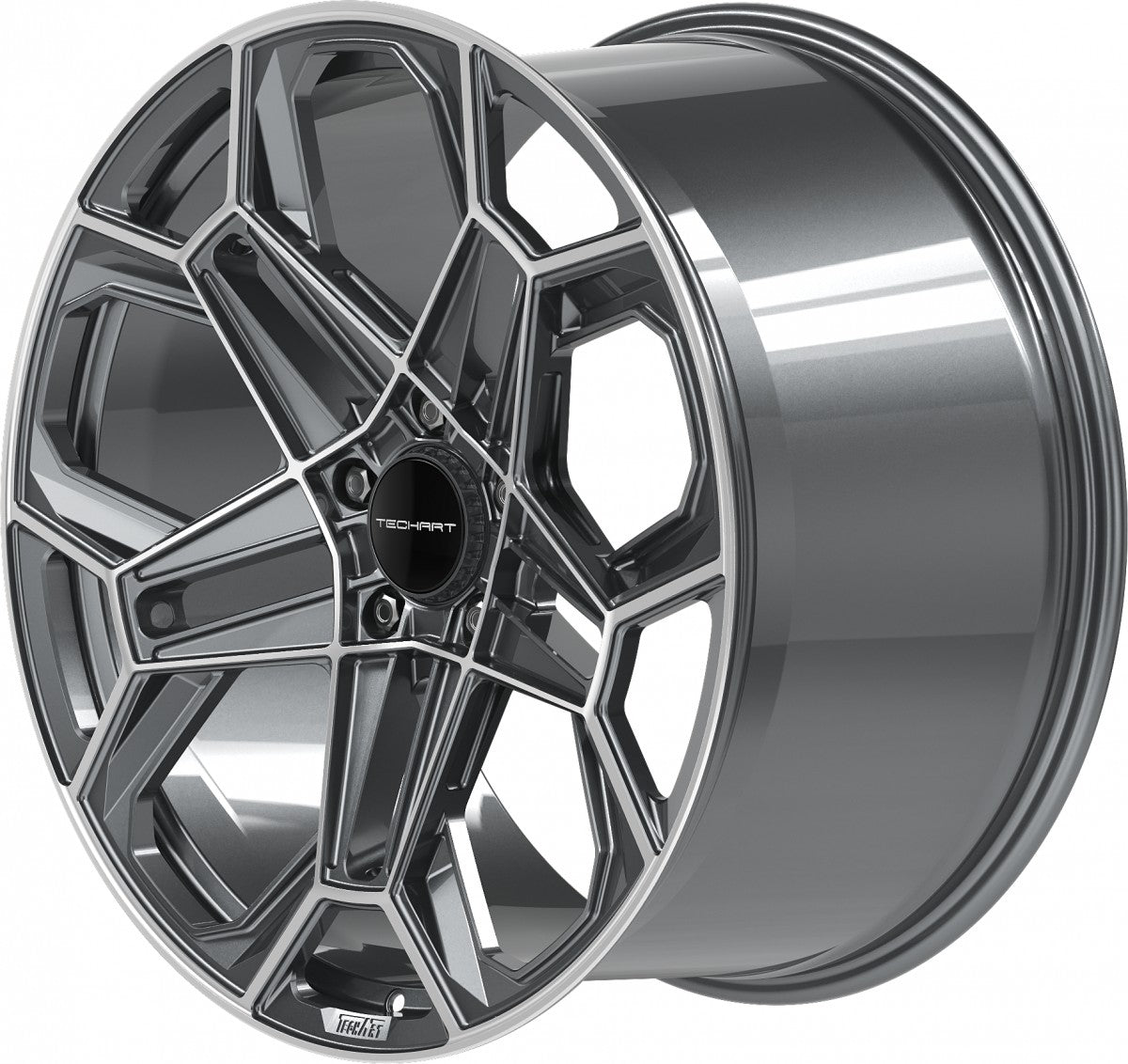 Proline Techart Daytona II grey polished Alufelge 11.5x21 Zoll ET62 LK 5x130 ML71.5 – Bild 9