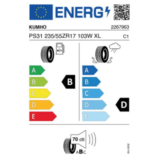 Kumho PS 31 XL 235/55 R17 103W – Bild 2