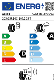 Apollo Altrust+ 205/65 R16 107/105T