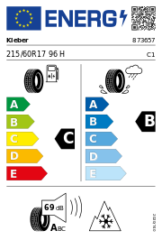 Kleber Krisalp HP3 SUV 3PMSF DOT22 215/60 R17 96H DOT DOT22 – EU-Reifenlabel