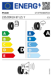 Pirelli P Zero N2 FR DOT23 235/35 R19 87 (Z)Y DOT DOT23 – EU-Reifenlabel