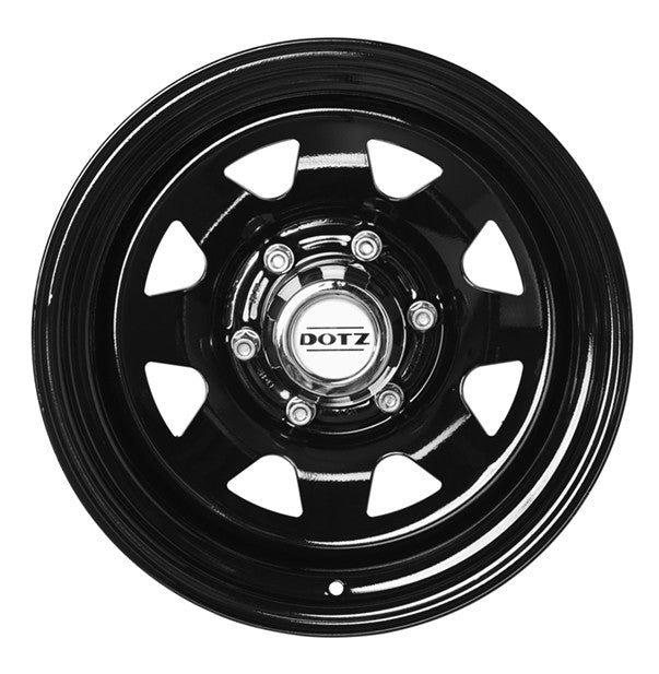 Dotz Dakar black (ohne Nabenbecher) Stahlfelge 7x16 Zoll ET35 LK 5x120 ML65 – Bild 4