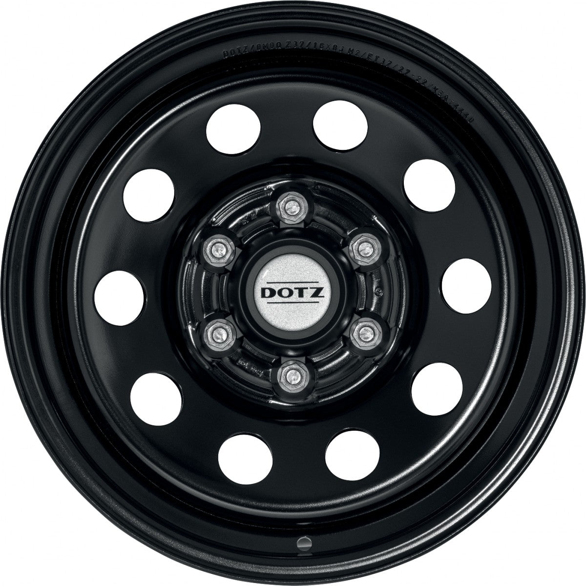 Dotz Modular black 8x16 ET37 - LK6/130 ML84