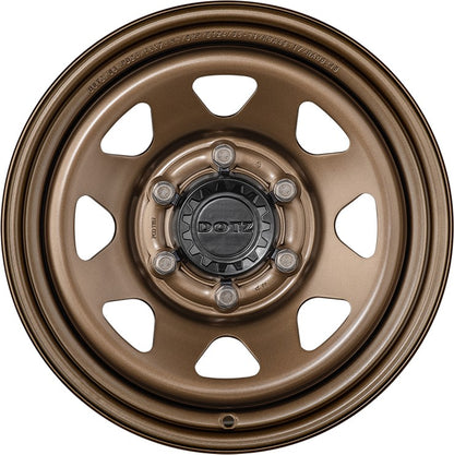 Dotz Dakar bronze (ohne Nabenbecher) Stahlfelge 7x16 Zoll ET26 LK 5x114.3 ML66 – Bild 2