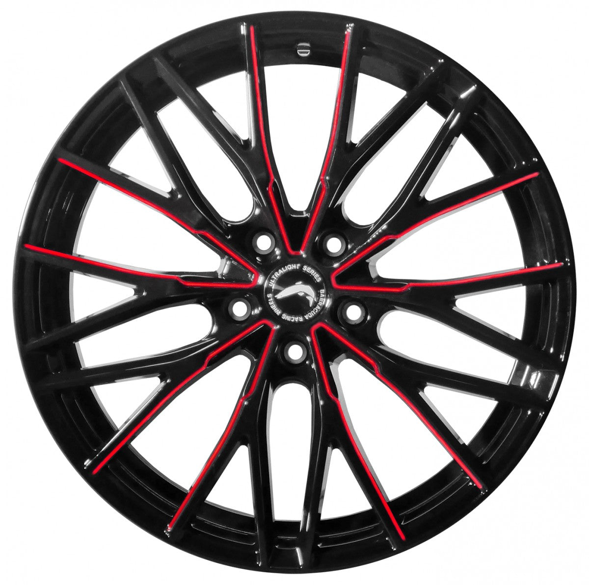 Barracuda Project 3.0 black gloss flashred Alufelge 8.5x20 Zoll ET28 LK 5x112 ML73.1 – Bild 2