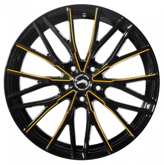 Barracuda Project 3.0 black gloss flashgold Alufelge 8.5x19 Zoll ET23 LK 5x112 ML73.1 – Bild 2