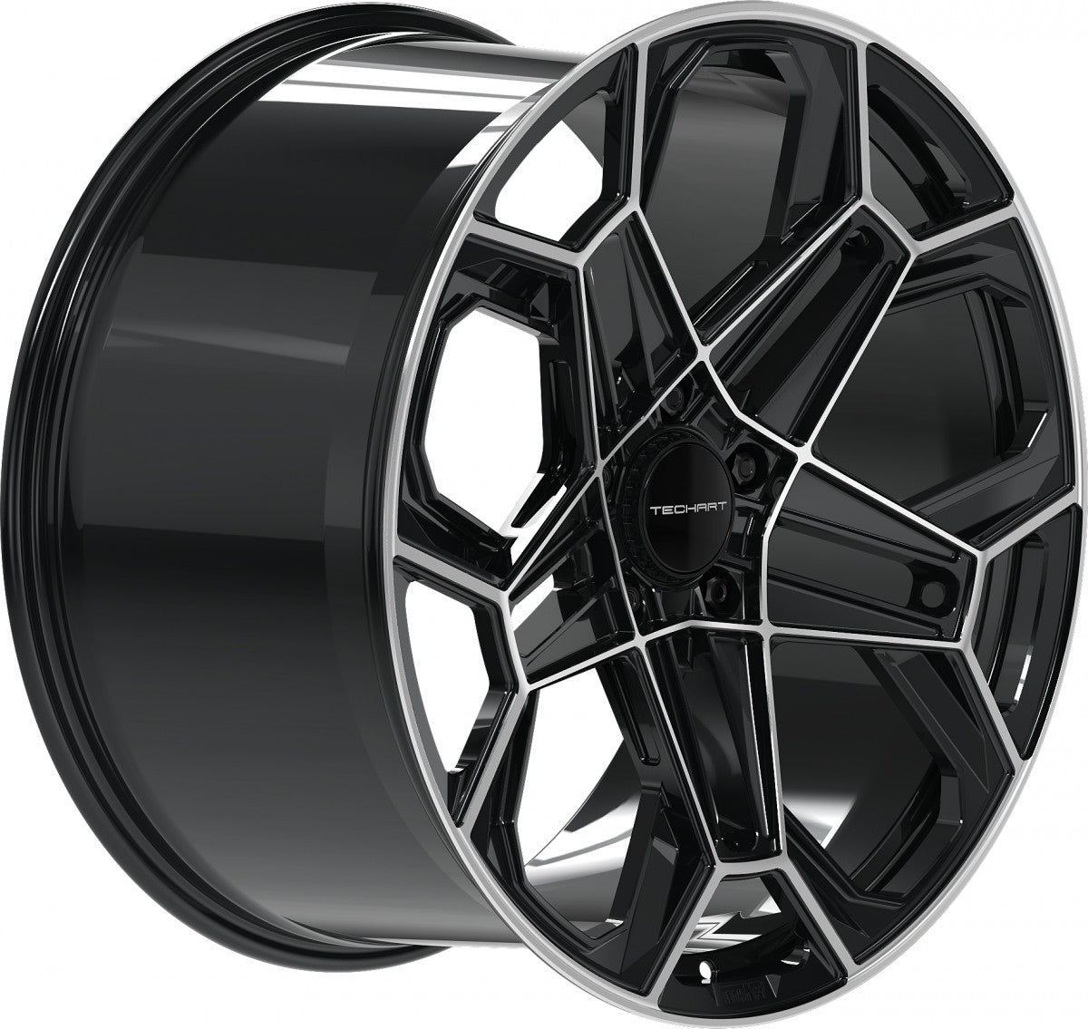 Proline Techart Daytona II black polished Alufelge 10x22 Zoll ET40 LK 5x130 ML71.5 – Bild 4
