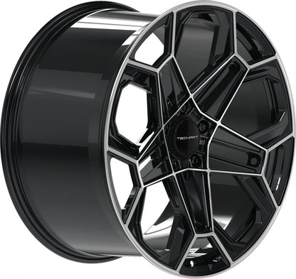 Proline Techart Daytona II black polished Alufelge 10x22 Zoll ET40 LK 5x130 ML71.5 – Bild 4