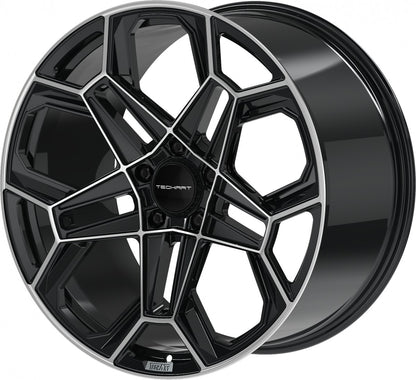 Proline Techart Daytona II black polished Alufelge 10x22 Zoll ET40 LK 5x130 ML71.5 – Bild 8