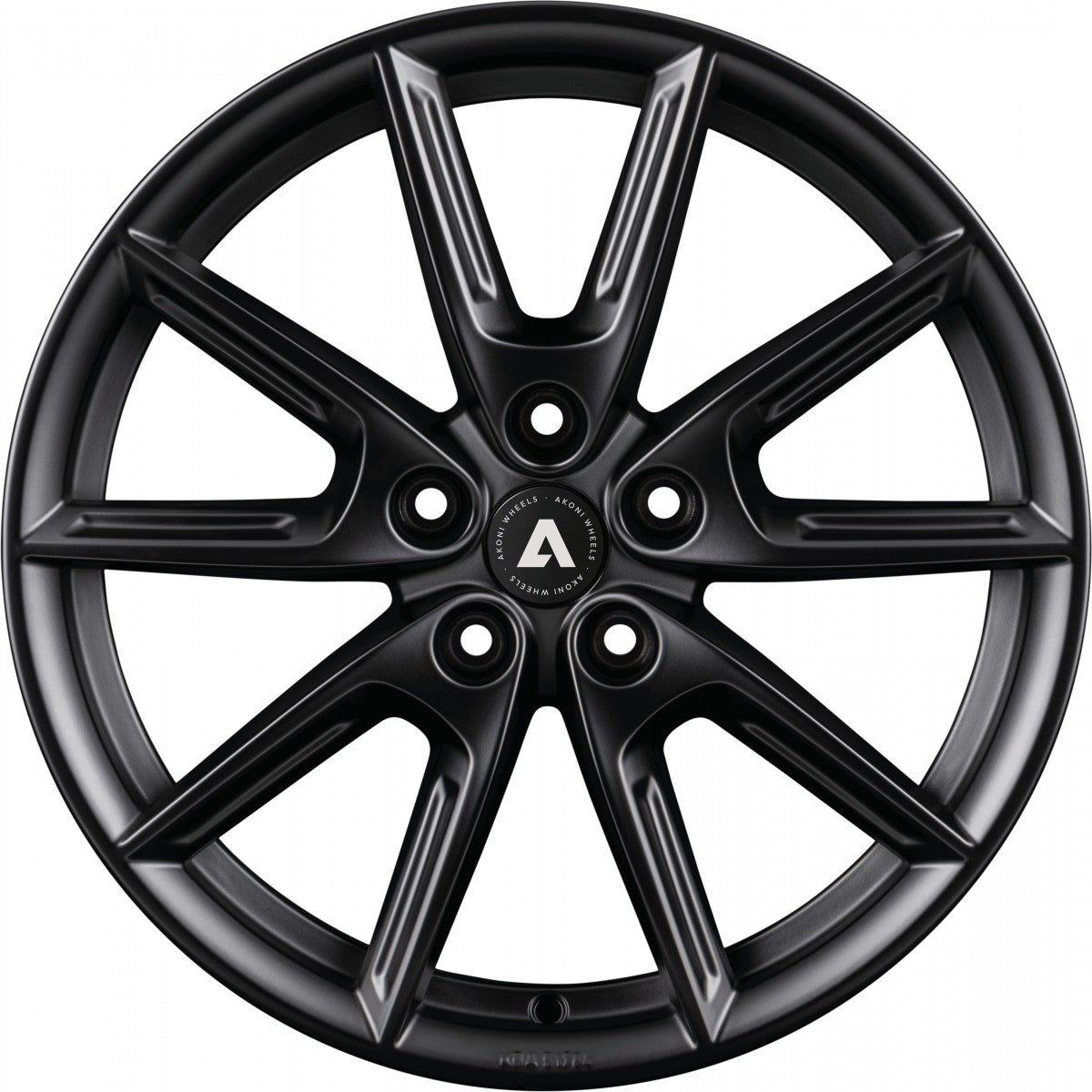 Akoni AK09 black matt Alufelge 8x18 Zoll ET40 LK 5x114.3 ML72.5 – Bild 2