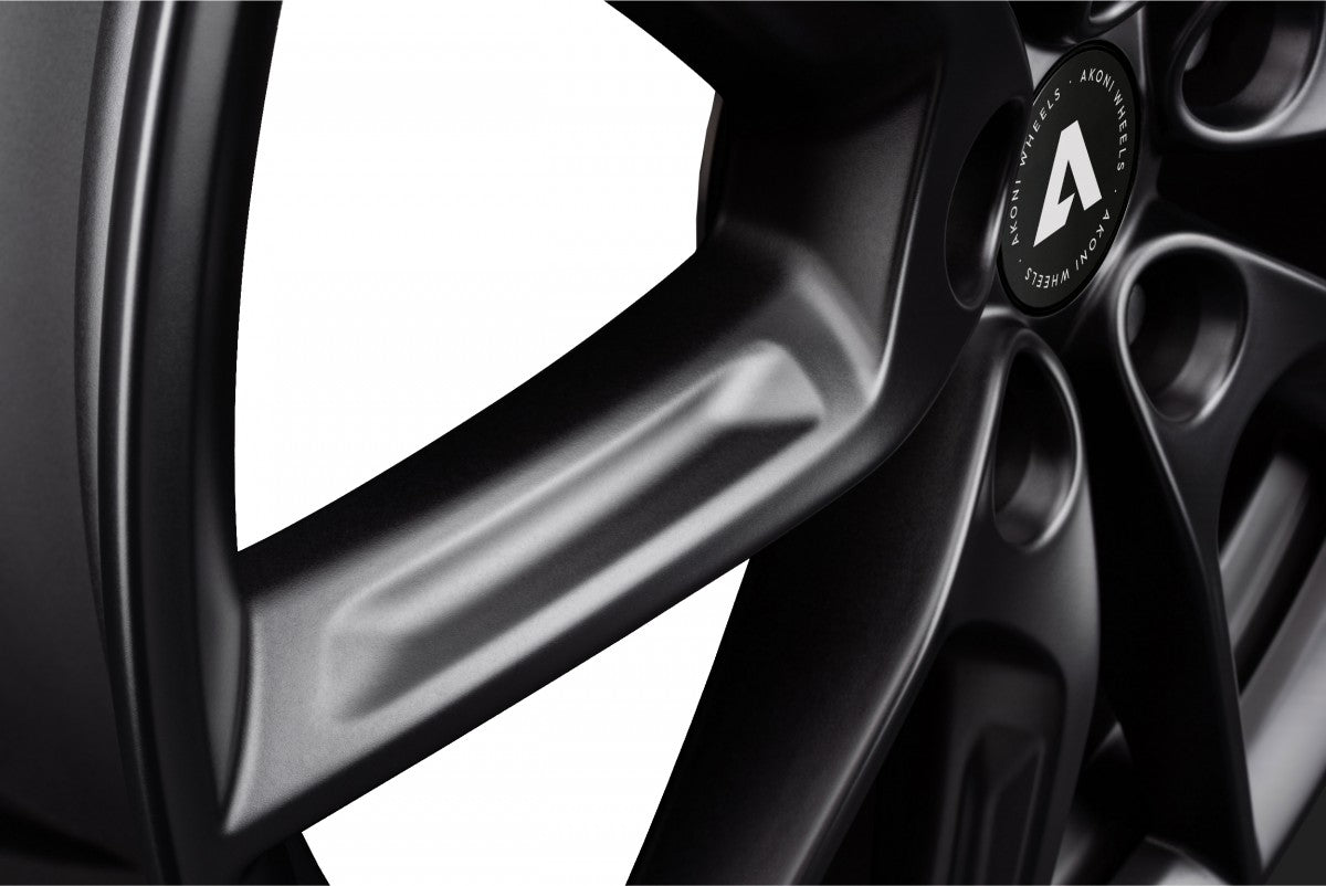 Akoni AK09 black matt Alufelge 8x18 Zoll ET40 LK 5x114.3 ML72.5 – Bild 5