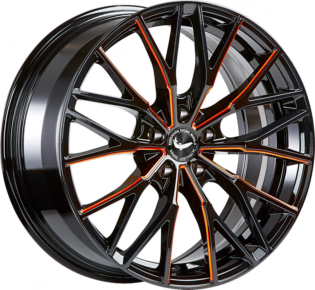 Barracuda Project 3.0 black gloss flashorange Alufelge 8.5x20 Zoll ET28 LK 5x112 ML73.1