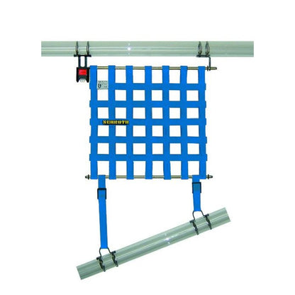 Schroth Fensternetz Größe 2 (L 525 mm x H 467 mm) inkl. Befestigungsmaterial blau rechts