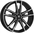 Akoni AK08 black polished Alufelge 7x17 Zoll ET49 LK 5x114.3 ML67.1