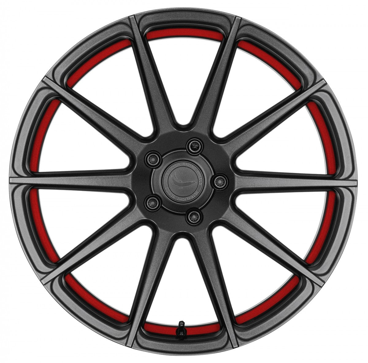 Barracuda Project 2.0 mattgunmetal / Undercut Color Trim rot Alufelge 8.5x19 Zoll ET25 LK 5x112 ML73.1 – Bild 2