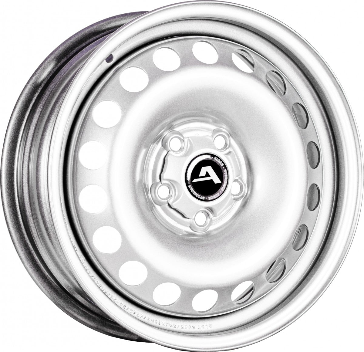 Alcar 4055 silber (inkl. Nabenkappe) Stahlfelge 5.5x15 Zoll ET40 LK 5x100 ML57.1